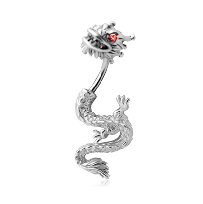 Stone Set Dragon Belly Piercing DBP-08